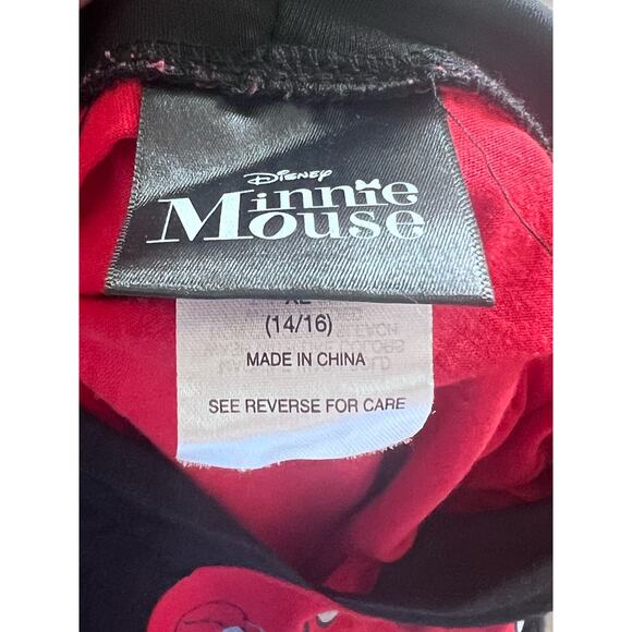 Disney Minnie Mouse Dress Hoodie With Ears and Bow Girls XL - Picture 5 of 7